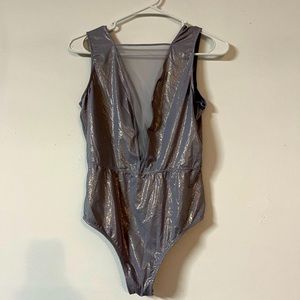 Victoria Secret Shimmer Bodysuit Sz L